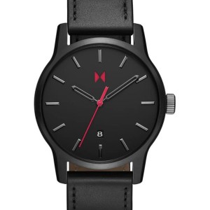 MVMTH Classical Leather Watch In Black (Digital)